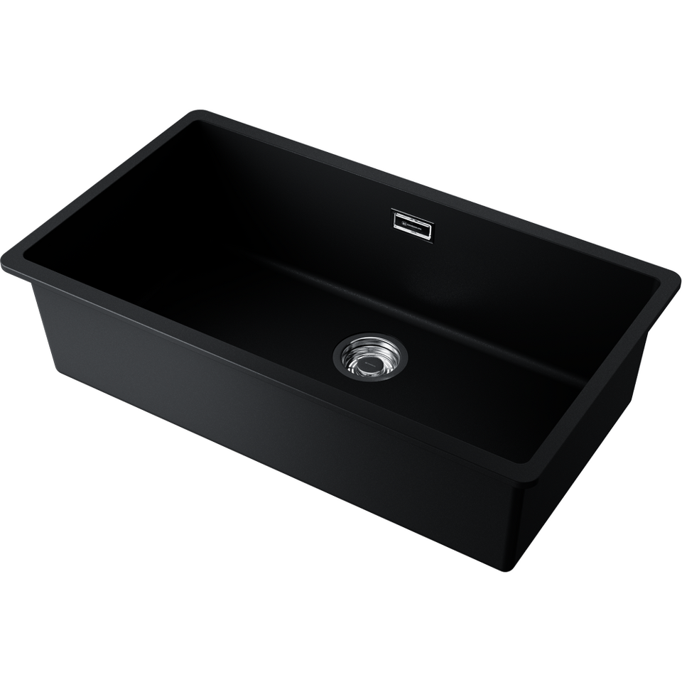 Фото Гранитная мойка Omoikiri Kata 74-U-BL Artgranit/черный