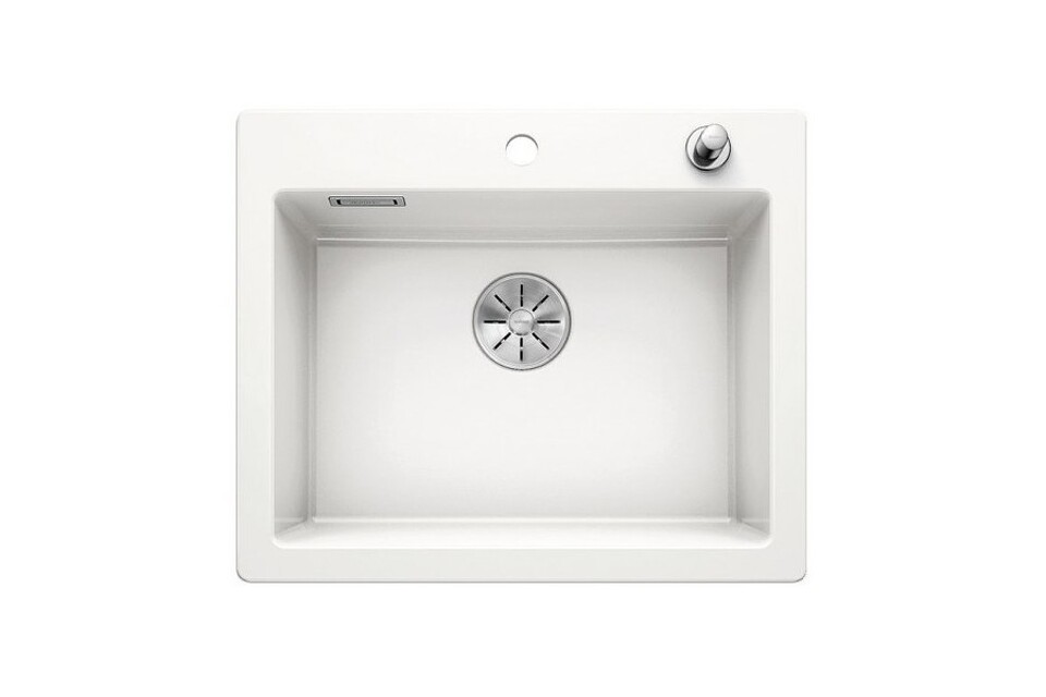 Фото Гранитная мойка Blanсo PALONA 6 керамика PuraPlus глянцевый белый
