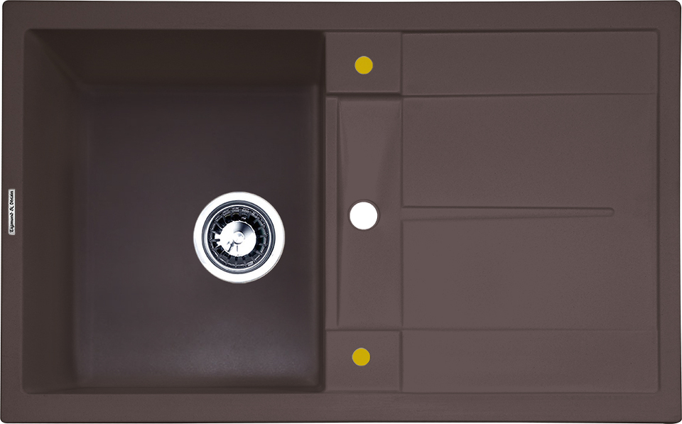 Фото Гранитная мойка Zigmund & Shtain RECHTECK 780 Швейцарский шоколад