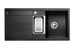 Картинка Blanсo METRA 6 S-F SILGRANIT PuraDur антрацит, с клапаном-автоматом