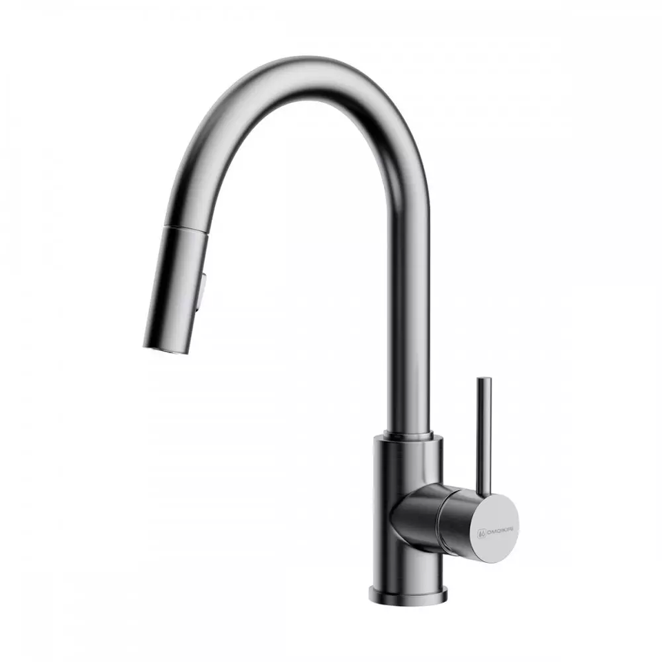 Фото Смеситель для кухни Omoikiri Shinagawa-SB-BN латунь/нержавеющая сталь