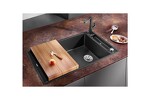 Превью картинка Гранитная мойка Blanсo AXIA III XL 6 S SILGRANIT PuraDur белый, разделочный столик ясень c кл.-авт. InFino #3
