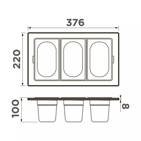 Картинка Omoikiri DC-04-3-GB