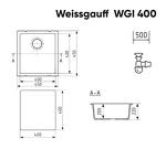 Превью картинка Кварцевая мойка Weissgauff WGI 40008 Anthracite #2