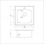 Превью картинка Металлическая мойка EMAR 130A #2