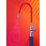 Превью картинка Смеситель для кухни Omoikiri Yatomi-BN латунь/нержавеющая сталь #3