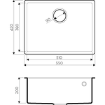 Превью картинка Гранитная мойка Omoikiri Tedori 54-U-SA Tetogranit/бежевый #2