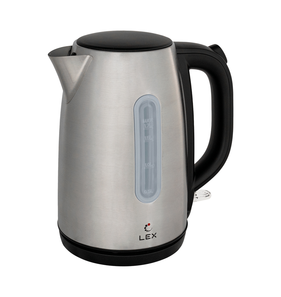Фото Чайник Lex LX 30017-1, чайник электрический (брашированная сталь)