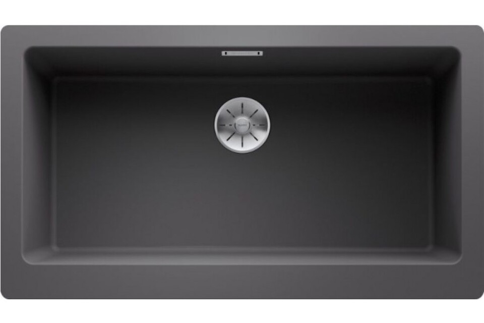Фото Гранитная мойка Blanсo VINTERA XL 9-UF SILGRANIT темная скала