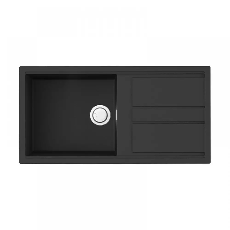 Фото Кварцевая мойка Omoikiri Kitagawa 100-GB Artceramic/графит