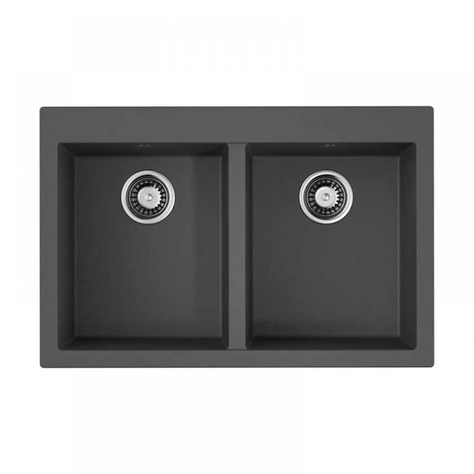 Фото Гранитная мойка Omoikiri Bosen 80-2-PL Tetogranit/платина