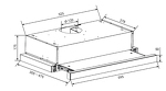 Превью картинка Встраиваемая вытяжка Weissgauff TEL 600 2M Touch White Glass #19