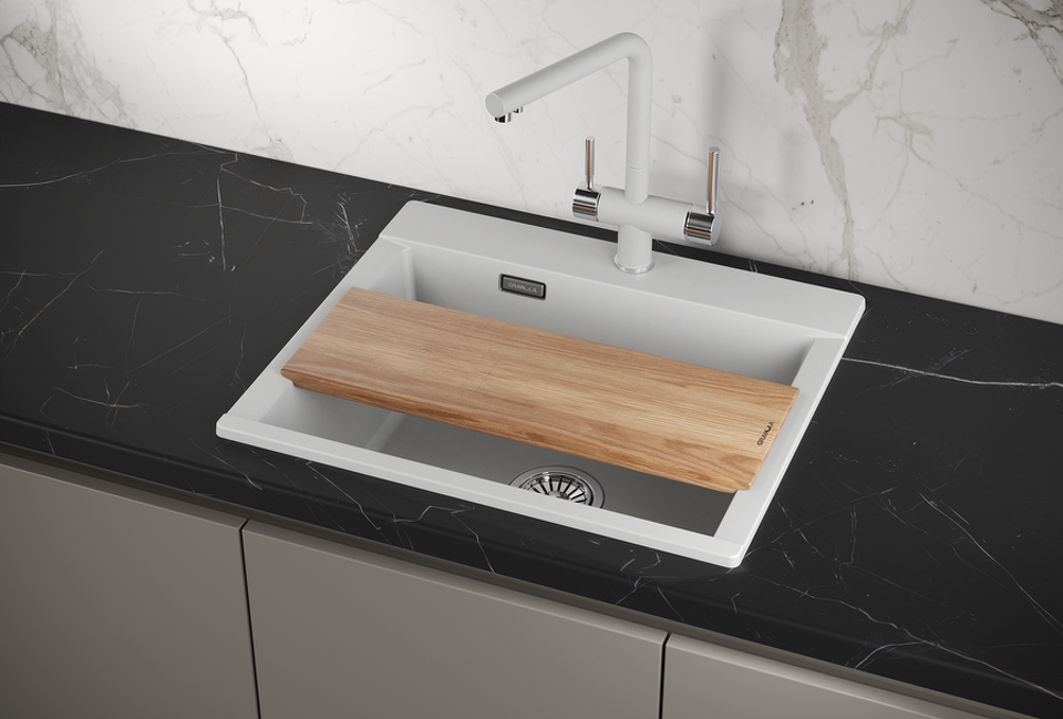 Фото Кварцевая мойка GRANULA 5804, АРКТИК