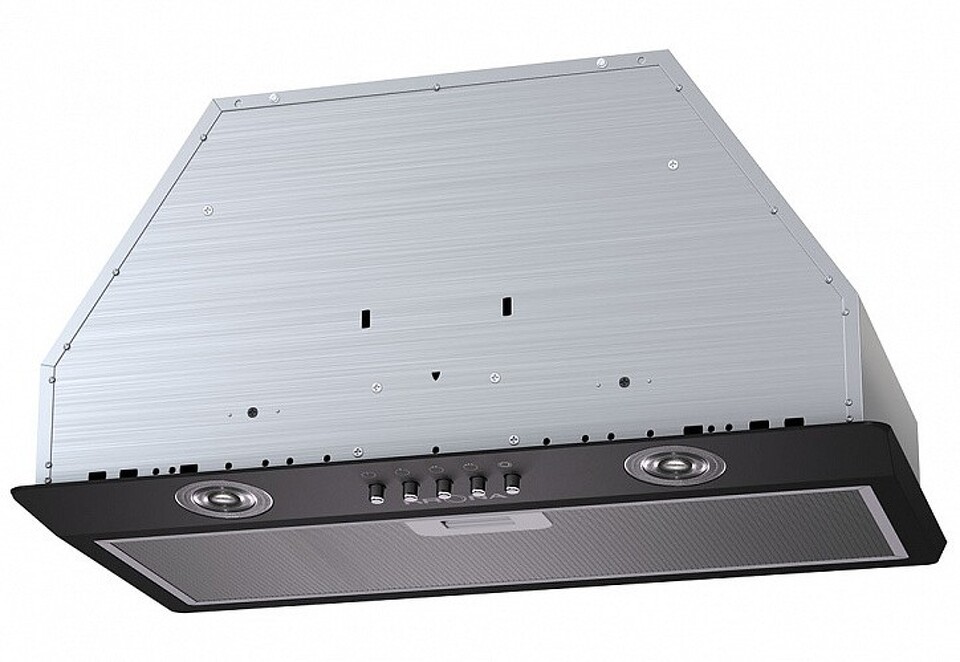 Фото Полновстраиваемая вытяжка KRONA RUNA 600 black PB