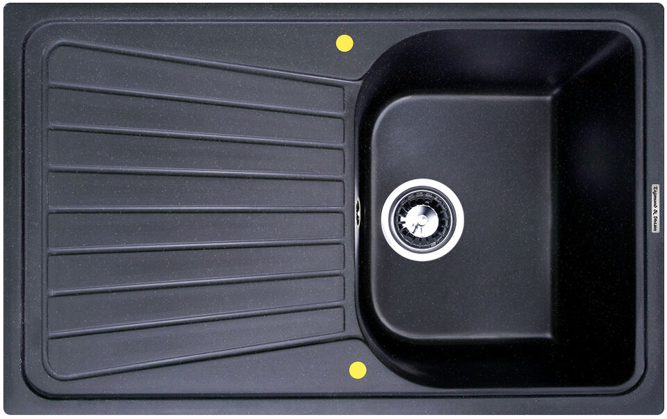 Фото Гранитная мойка Zigmund & Shtain KLASSISCH 790 Тёмная скала