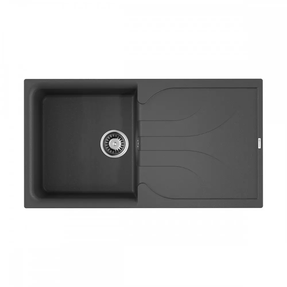 Фото Гранитная мойка Omoikiri Yasugata 100-PL Tetogranit/платина