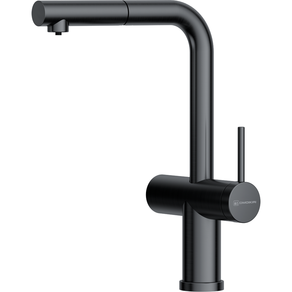 Фото Смеситель для кухни Omoikiri Karatsu-S-GM латунь/вороненая сталь