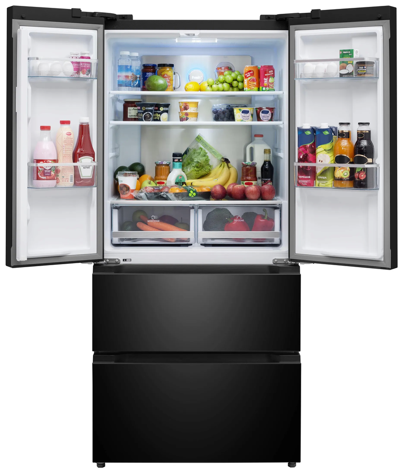Фото  Холодильник side by side Meferi MFR83BLACK IX TOTAL NO FROST FRENCH DOOR COMFORT