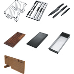 Превью картинка Металлическая мойка Franke Box Center BWX 220-54-27 TL, аксессуары слева #3