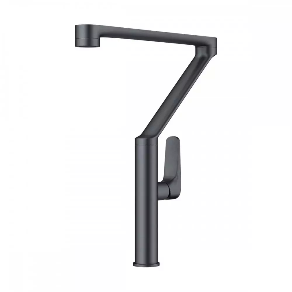 Фото Смеситель для кухни Omoikiri Tara-GM латунь/вороненая сталь