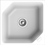 Превью картинка Кварцевая мойка Rivelato LOCUS 50 1-чаш 500*500 brina #1