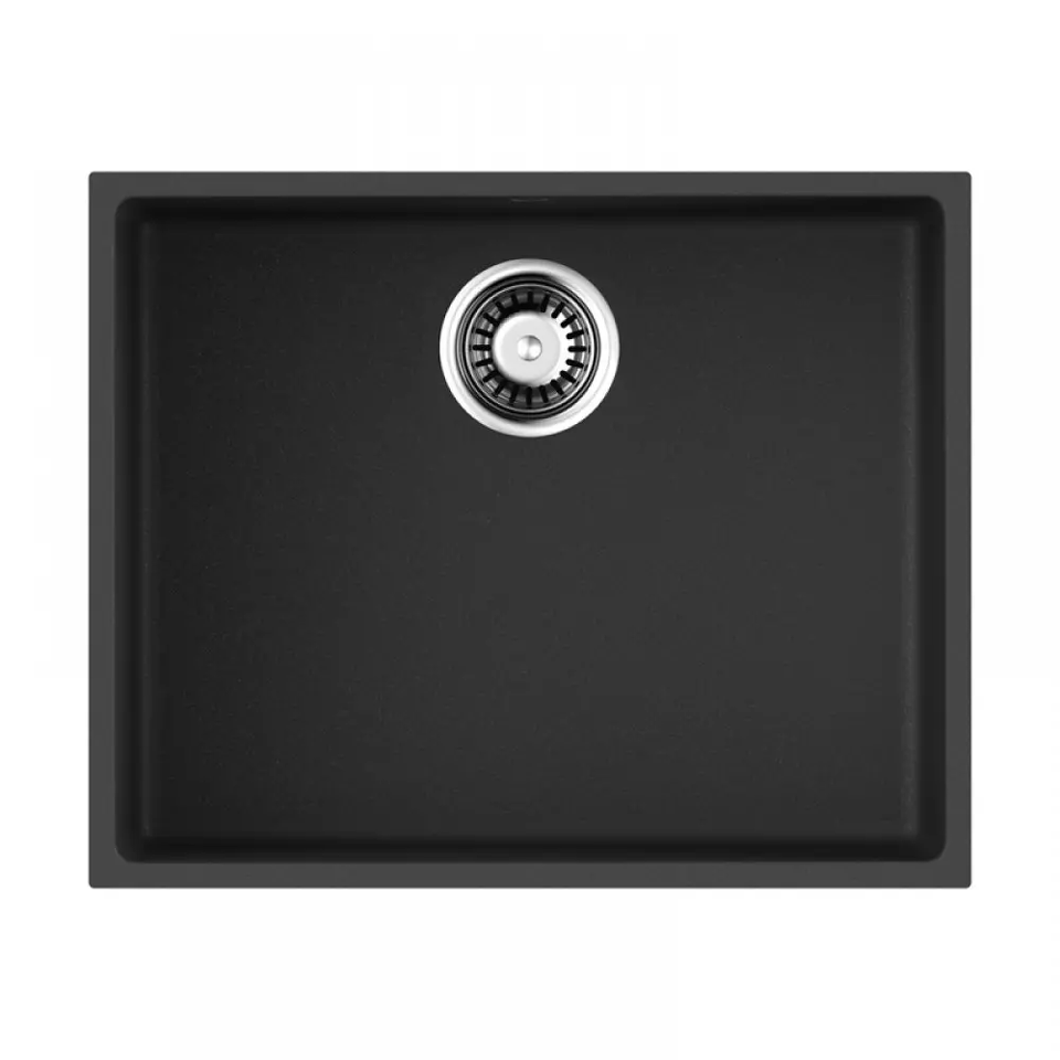 Фото Гранитная мойка Omoikiri Bosen 54-U-BL Tetogranit/черный