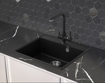 Превью картинка Кварцевая мойка Weissgauff WG 58007 Deep Black #2