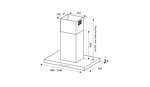 Превью картинка Островная вытяжка Bertazzoni KTI90P1AXT #4