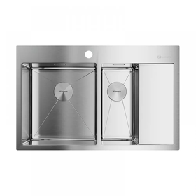 Картинка Omoikiri Akisame 78-2-L-IN нерж. сталь/нержавеющая сталь