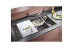 Превью картинка Гранитная мойка Blanсo AXIA III 6 S SILGRANIT PuraDur темная скала чаша справа, доска стекло c кл.-авт. InFino #3