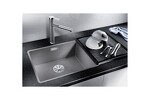 Превью картинка Гранитная мойка Blanсo SUBLINE 500-F SILGRANIT PuraDur  антрацит с отв.арм. InFino #2
