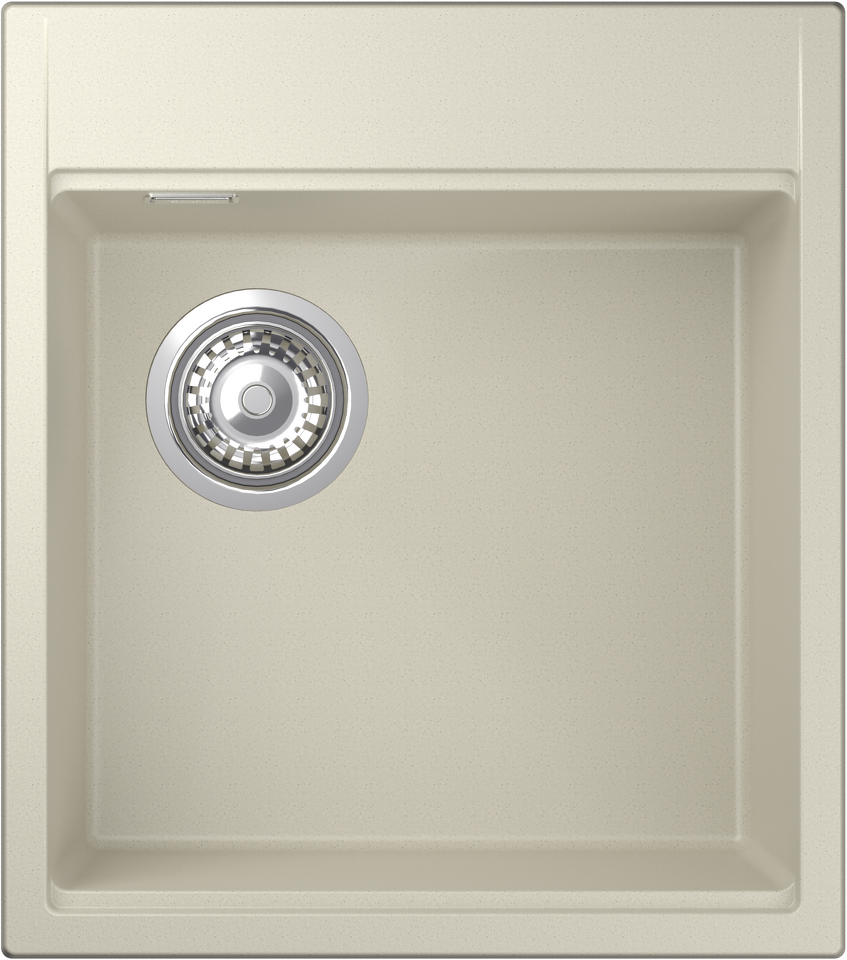 Фото Гранитная мойка Rivelato TESORO 455-L 1-чаш 450*510 beige scuro