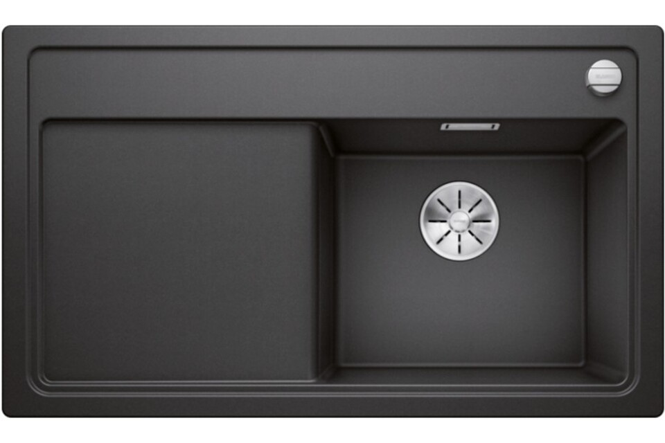 Фото Гранитная мойка Blanсo BLANCO ZENAR 45S (чаша справа) SILGRANIT антрацит с кл.-авт. InFino
