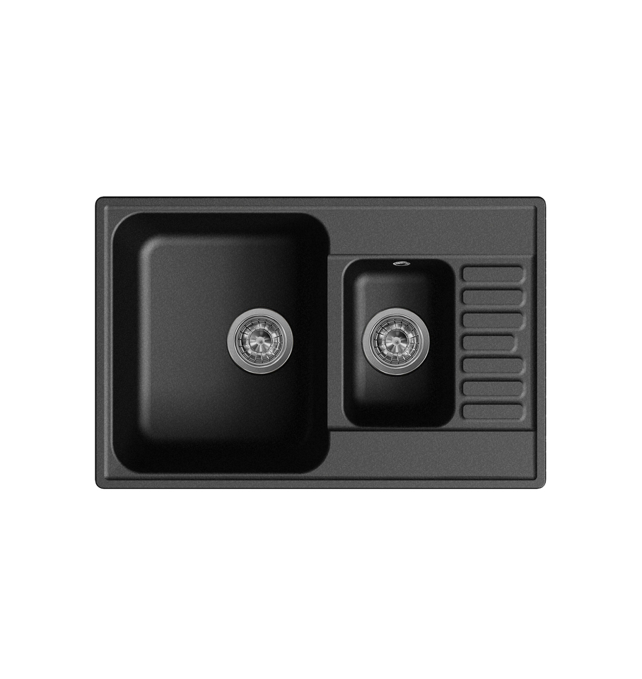 Фото Кварцевая мойка Lex ST. MORITZ 740 BLACK кварцевая мойка