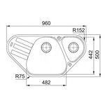 Превью картинка Гранитная мойка Franke ANTEA AZG 661-E серый камень #2
