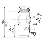 Превью картинка Измельчитель пищевых отходов Omoikiri Nagare Slim 1250 #2