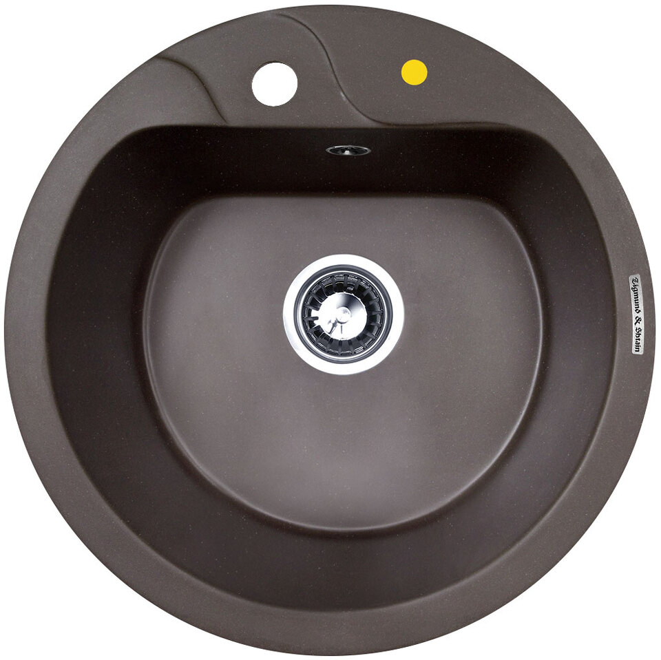 Фото Гранитная мойка Zigmund & Shtain KREIS 505F Швейцарский шоколад