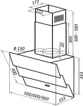 Превью картинка Наклонная вытяжка Maunfeld CASCADA PUSH 60 Glass Black #16