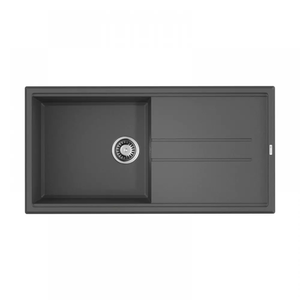 Фото Гранитная мойка Omoikiri Tedori 100-PL Tetogranit/платина