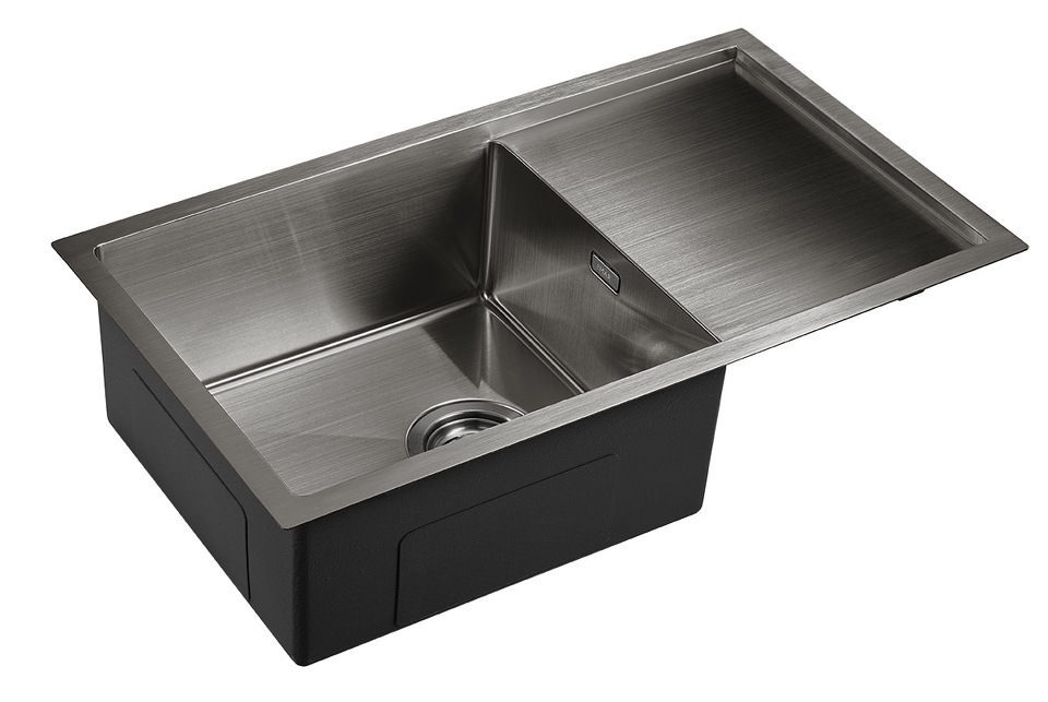 Фото Металлическая мойка EMAR EMB-124 PVD Nano Dark