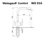 Превью картинка Смеситель для кухни Weissgauff WG 016328 Comfort Beige Sand #2
