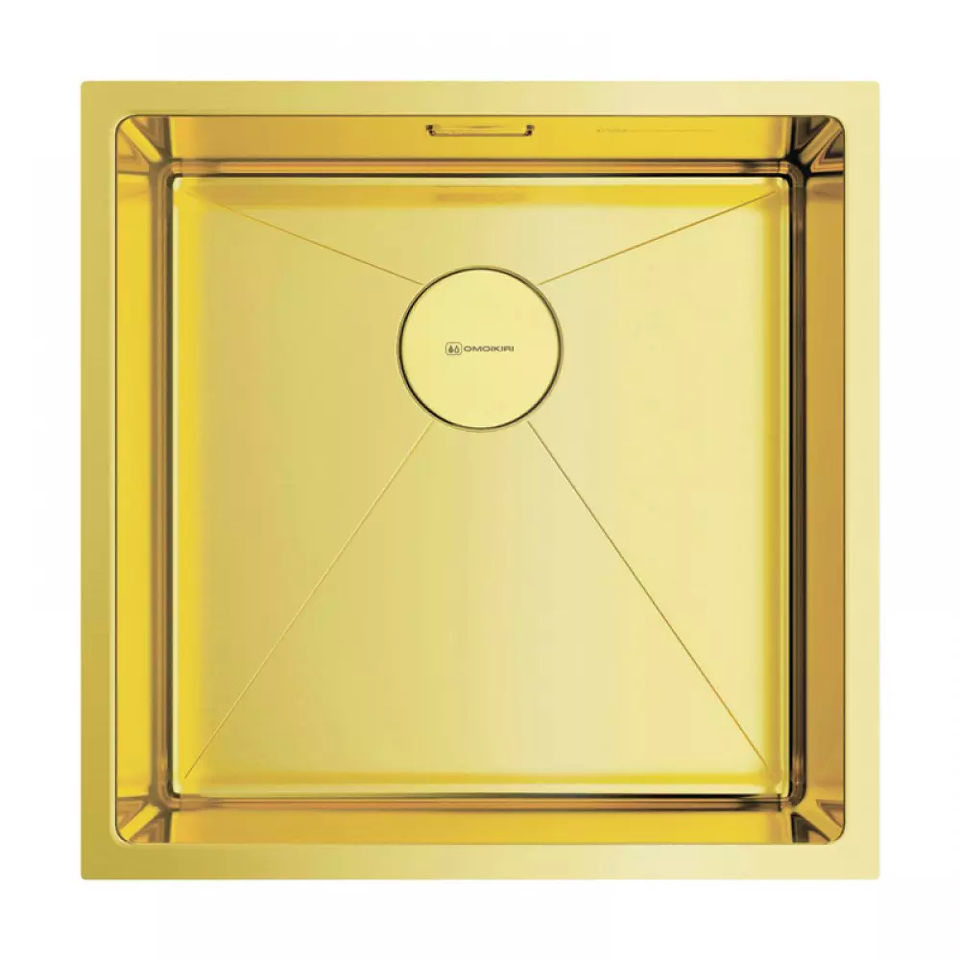 Фото Металлическая мойка Omoikiri Taki 44-U/IF-LG нерж. сталь/светлое золото