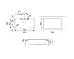 Превью картинка Гранитная мойка Smeg LSEG860AV2 #2