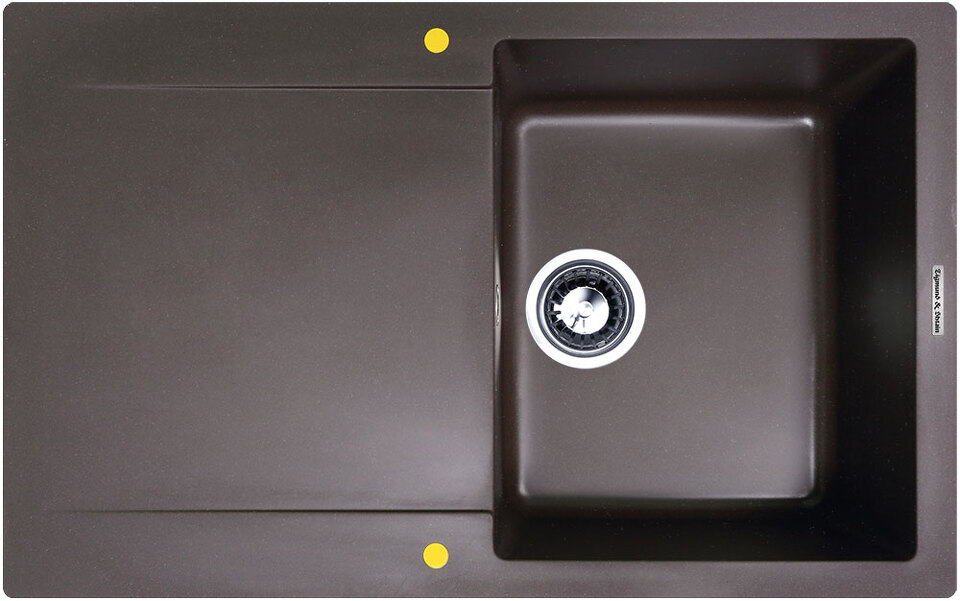 Фото Гранитная мойка Zigmund & Shtain RECHTECK 775 Швейцарский шоколад