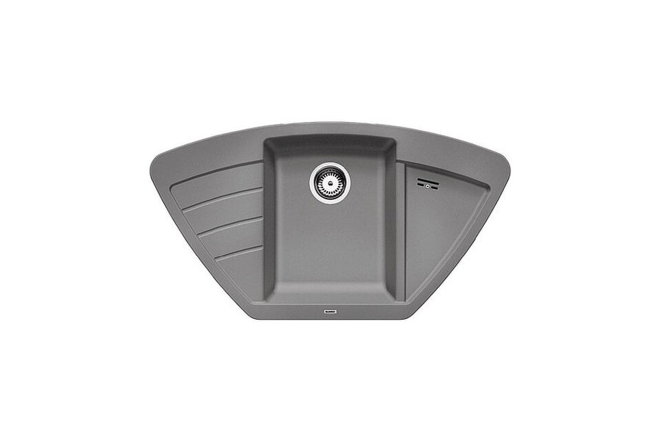 Фото Гранитная мойка Blanсo ZIA 9E SILGRANIT PuraDur алюметаллик