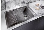 Превью картинка Гранитная мойка Blanсo ELON XL 6 S-F SILGRANIT PuraDur темная скала, с клапаном-автоматом  InFino #5