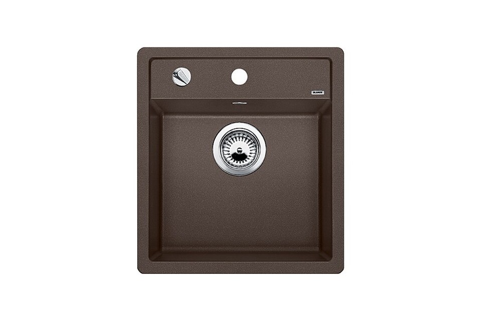 Фото Гранитная мойка Blanсo DALAGO 5 SILGRANIT PuraDur кофе с клапаном-автоматом