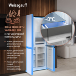 Превью картинка  Холодильник side by side Weissgauff WCD 450 BEG NoFrost Inverter #7