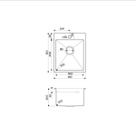 Превью картинка Металлическая мойка Omoikiri Akisame 41-LG нерж. сталь/светлое золото #2