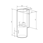 Превью картинка Цилиндрическая вытяжка Lex GAMMA 350 WHITE воздухоочиститель #3